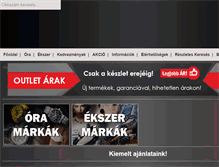 Tablet Screenshot of ekszeresora.hu